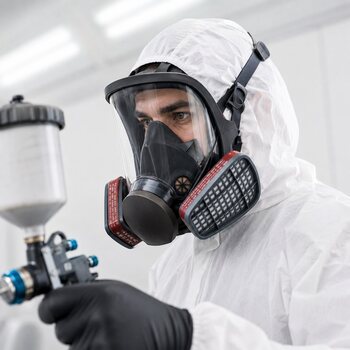 Повнолицева маска респіратор 3М 6800 для малярних робіт 3М 6057 АВЕ1 Р3