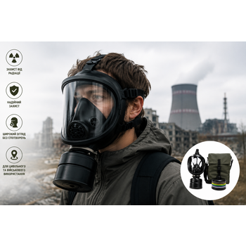 Протигаз ГП-9 (ППМ) з фільтром від радіації A2B2E2K2NOSXP3RD